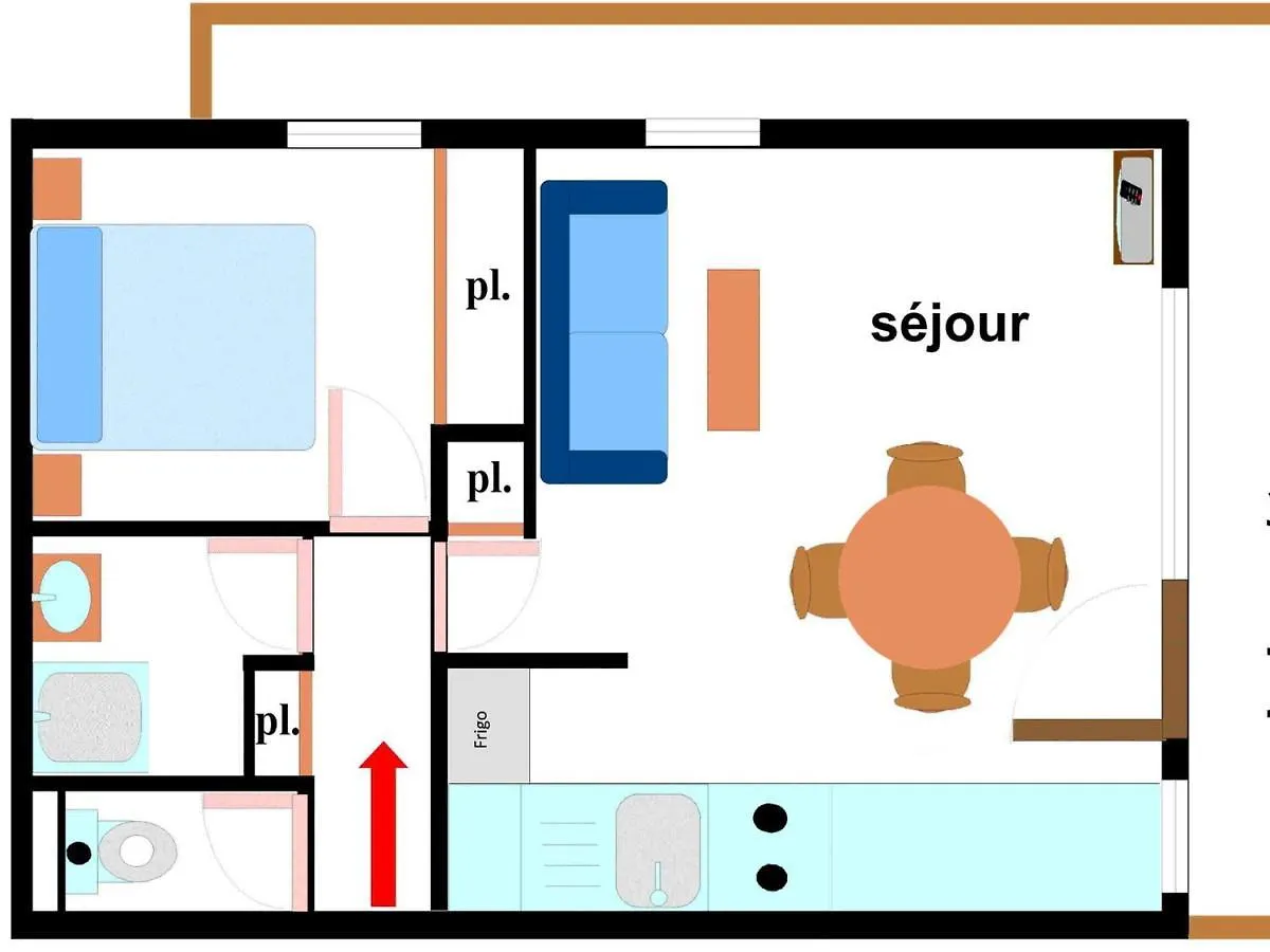 Appartement Renove 4 Pers, Terrasse, Au Pied Des Pistes A Val-Cenis - Fr-1-508-178 ランスヴィラール